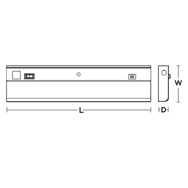 AFX T5LAJCLTP T5L LED 18" Long LED Light Bar with Pull Chain Switch